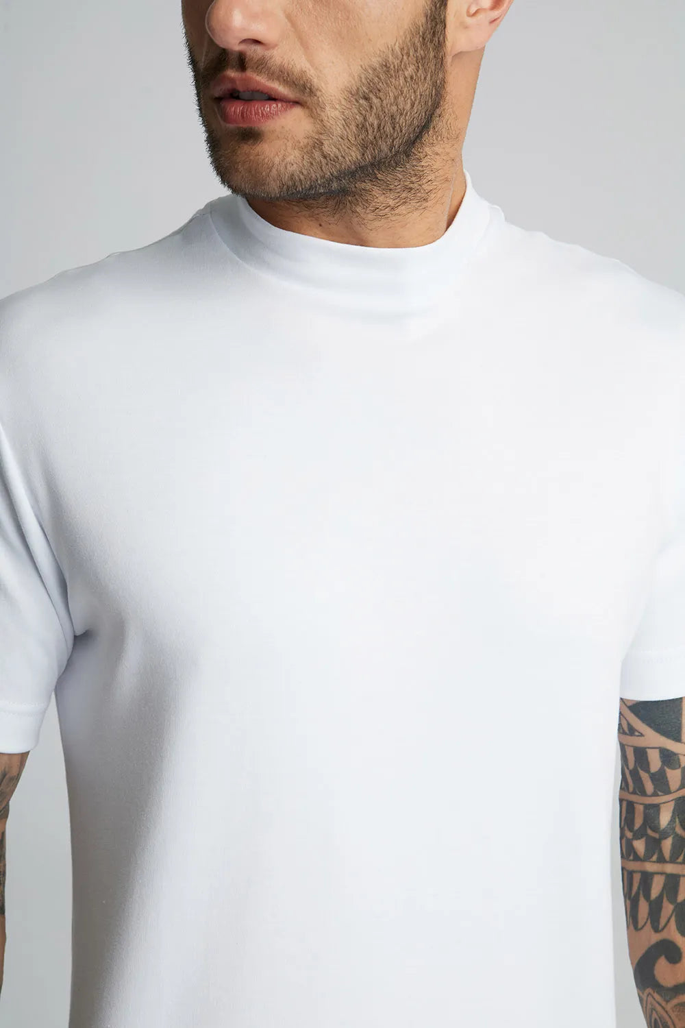 Camiseta fio Egípcio gola alta