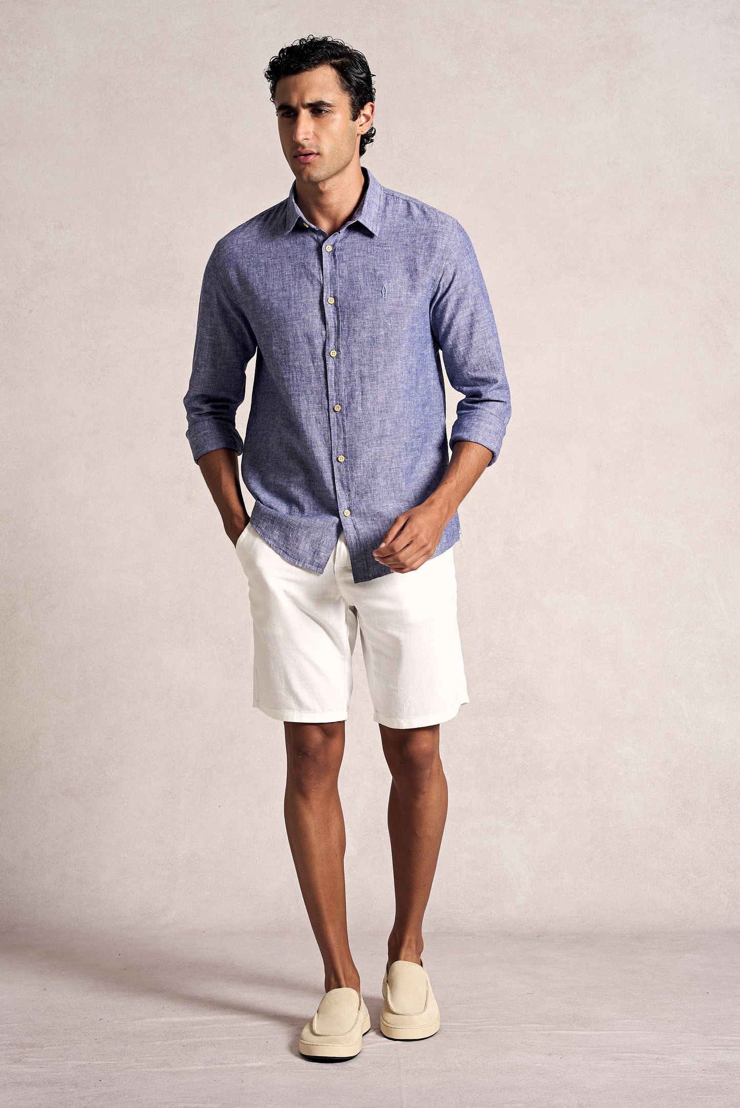 Camisa Linho Manga Longa