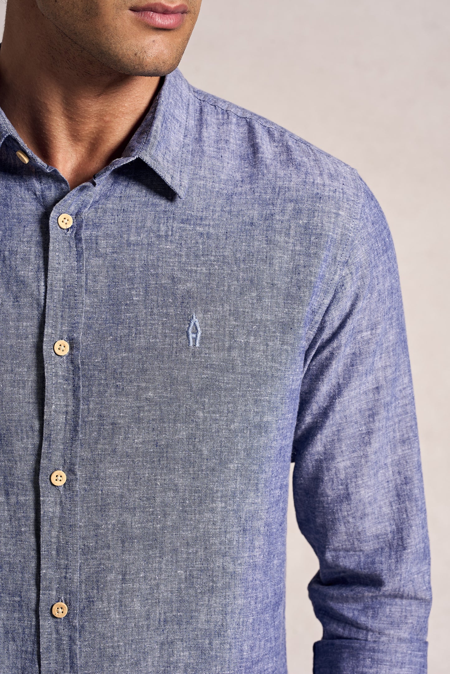 Camisa Linho Manga Longa