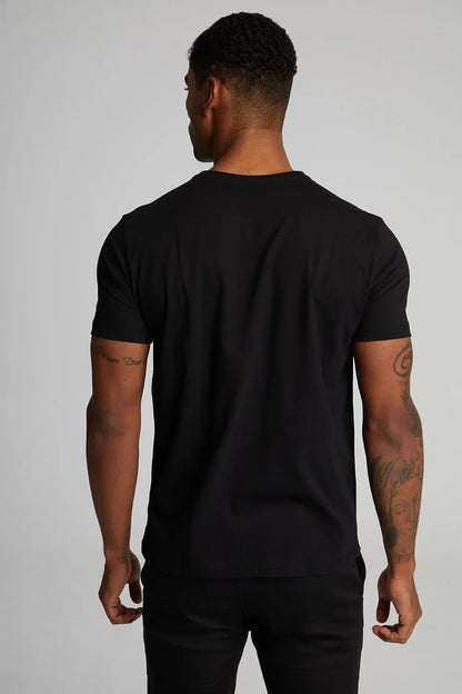 Camiseta Pima Henley manga curta