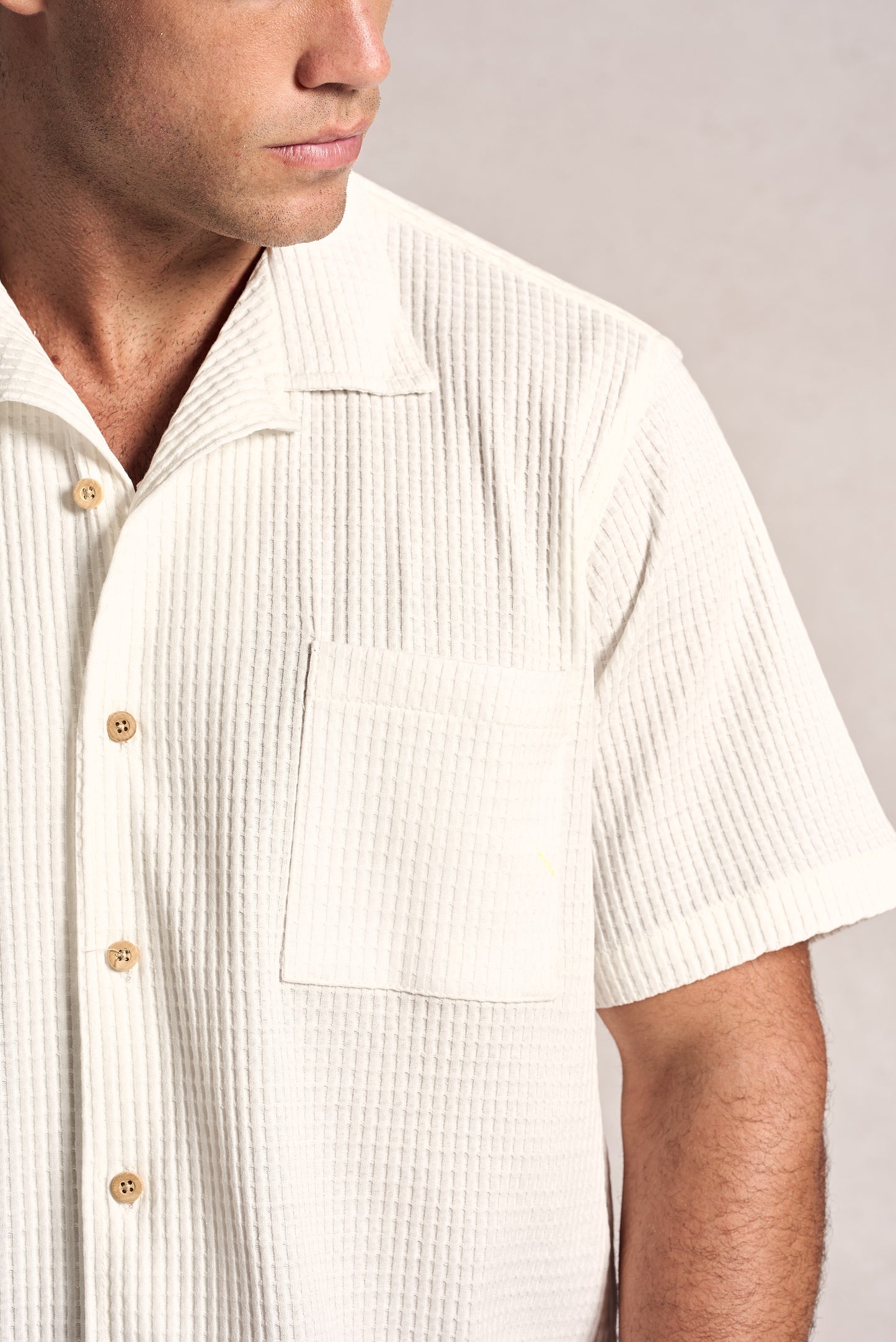 Camisa Waffle manga curta