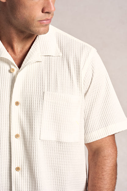Camisa Waffle manga curta