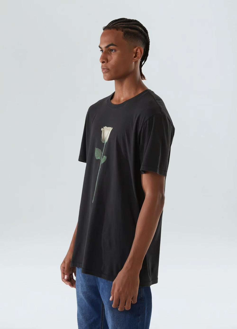 Camiseta Osklen Soft Used White Rose