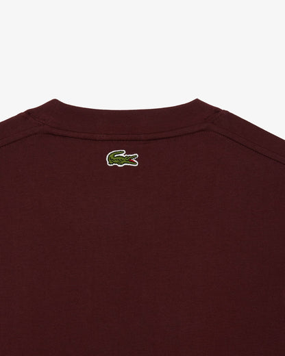 Camiseta Lacoste em Algodão com Estampa Assinada